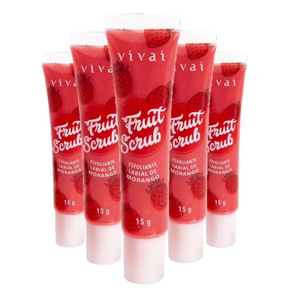 Esfoliante Labial Fruit Scrub Morango - Vivai